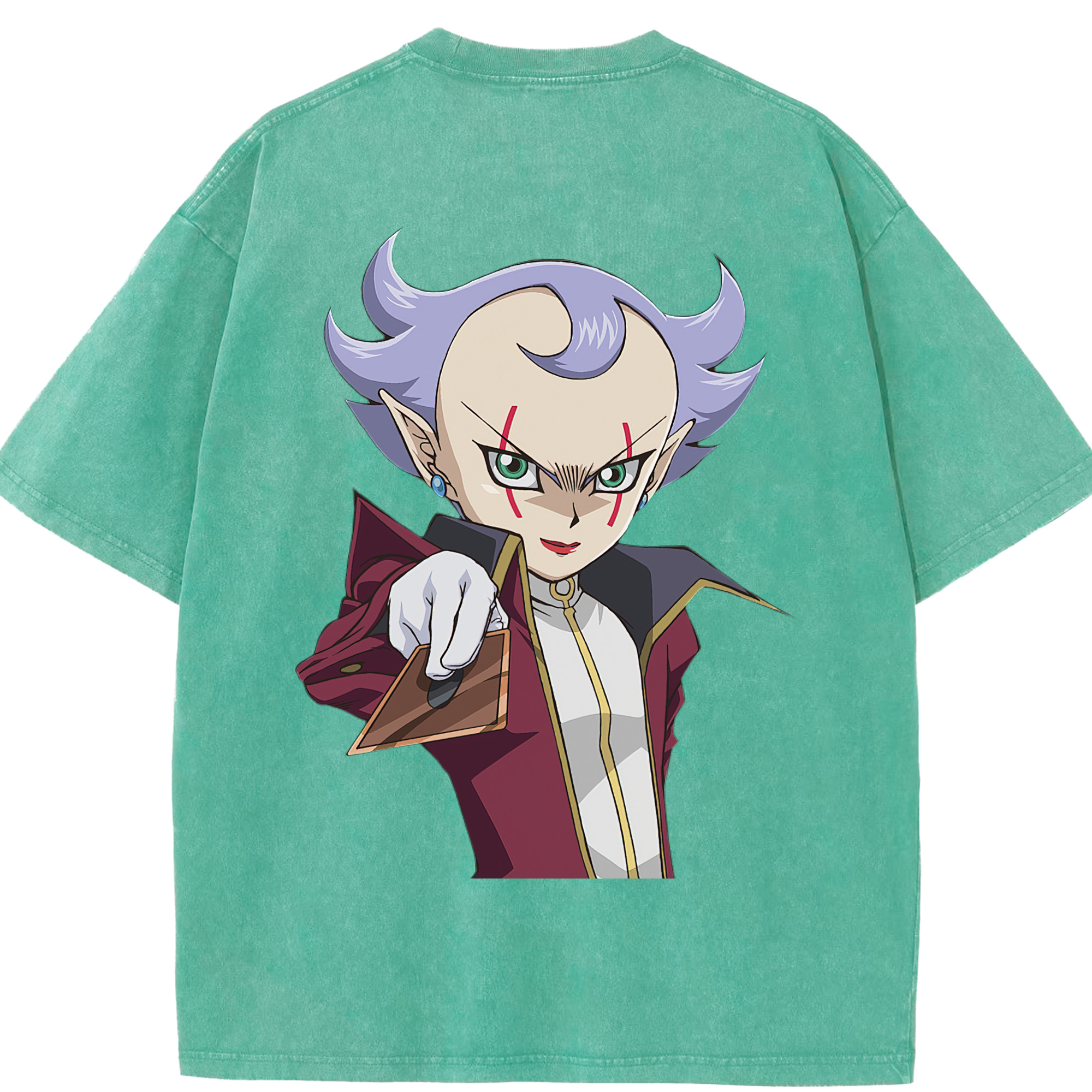（画像用） 遊☆戯☆王 Yu-Gi-Oh! 綿100% ヴィンテージ風 半袖Tシャツ（背面プリント）